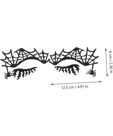 minkissy 2 Pairs Eye Shadow Stickers False Eyelashes Eye Stickers Makeup Halloween Temporary Eye Scary Eye Sticker Bat Face Decal Spider Stickers Girl Paper Child - Buy Online on GoSupps.com