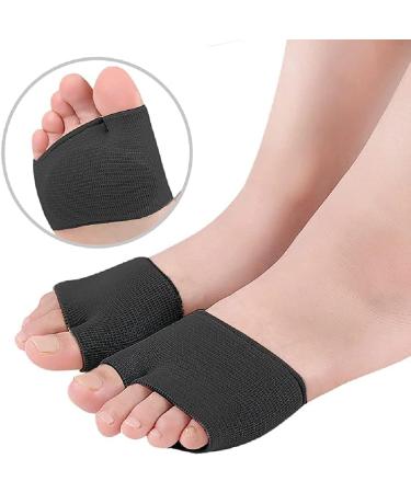 Football Pads & Foot Cushions for Pain Relief | Stretchable Silicone Pads for Plantar Fasciitis & Morton's Neuroma | UK2.5-5.5 (EU35-39) - 1 Pair in Black - Buy Online on GoSupps.com