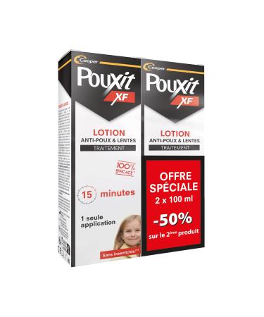 Pouxit - Extra Fort - Lotion Anti-Poux - Lot de 2 - Flacon de 2x100 ml