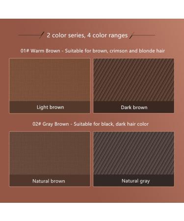 Eyebrow Powder Palette - Define & Enhance Brows | 2 Color Makeup Kit with Mirror (Light & Dark Brown - Buy Online on GoSupps.com