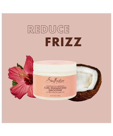 SheaMoisture Coconut & Hibiscus Bundle: Curl & Style Milk 8 Fl Oz + Curl Enhancing Smoothie 12 Oz | Shea Butter Hair Styling Products - Buy Online on GoSupps.com