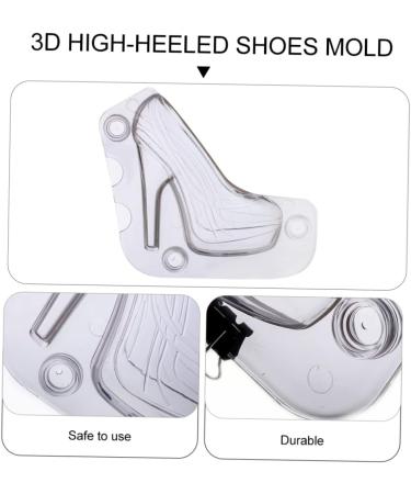 Milisten Chocolate Mold Shoes for Women Heels Clear Stripper Heels for Women Silicone Mold Cake Baking Wedding Cake Decoration High Heels Decor Mold Plastic 3D Stiletto Muffin - Buy Online on GoSupps.com