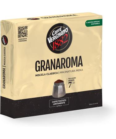  Caff Vergnano 1882 Caff Vergnano 1882 Granaroma ground coffee 8 boxes of 500 g (total 4 kg) - Buy Online on GoSupps.com