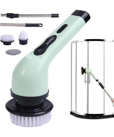 HiXip Electric Scrubber for Cleaning Handheld - Powerful Scrubbers for Cleaning Bathroom with 3 Brush Heads Household Cleaning Tools for Toilets Sinks Cleaning Supplies Green - Buy Online on GoSupps.com