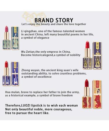 LUOZI Matte Lipstick Waterproof Long Lasting 24Hr Moisturizing Nourishing Brick Red Lipstick - Ideal for Mature Women (510 Brick Red) - Buy Online on GoSupps.com