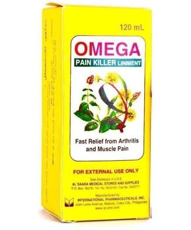 Omega Pain Killer Liniment 120 ml Bottle