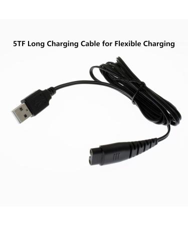 YiKaiEn USB Charger Cable for Hatteker Hair Trimmers - 5FT Power Cord Compatible with Models RFC-588 RFC-598 RFC-692 RFC-690 RSCX-7568 RFC-696 RSCX-9598 RFC-696B Electric Clippers - Buy Online on GoSupps.com