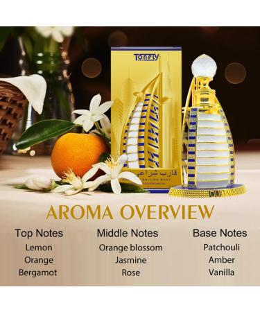 Moonlight Amber Perfume Oil for Women - Ananga & Bergamot Unisex Perfume Oil - Oriental Floral Scent with Lotus Rose Vanilla & Amber - 10ml + 5ml Long-Lasting Concentrated Roll-On - Buy Online on GoSupps.com