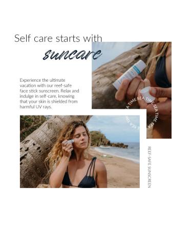 Coral Safe SPF 50 Mineral Face Stick | Reef Safe Sunscreen for Hawaii & Mexico | Biodegradable Zinc with Vitamin E | Water Resistant, Natural Ingredients | Made in USA - Buy Online on GoSupps.com