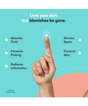 Skinchoice Breakout Pimple Plaster - 75 Hydrocolloid Acne Treatment Vegan & Cruelty-Free Powerful Pimple Relief (1 Pack) - Buy Online on GoSupps.com