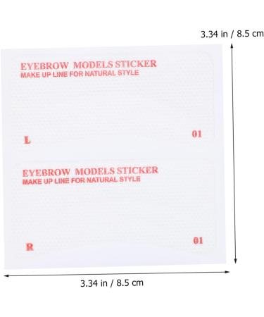 Beavorty 72pcs Accessories Kit Makeup Shaper Reusable Tools Sticker Template Eye Drawing Shape Eyebrow - Buy Online on GoSupps.com