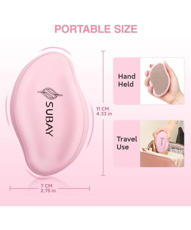 Subay Glass Foot File Callus Remover for Feet Foot Scrubber for Dead Skin Dry Cracked Feet Portable Pedicure Tools for Wet and Dry Feet - Buy Online on GoSupps.com