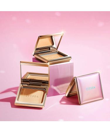 ZEESEA Pink Universe Pressed Powder Compact (20 Sensitive Skin) - Matte Finish, Oil Control, Long Lasting Formula - Buy Online on GoSupps.com