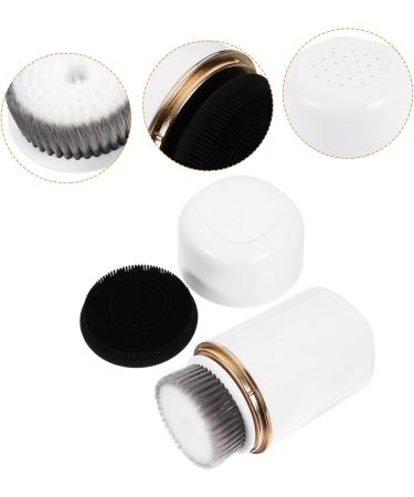 Angoily Electric Facial Brush Electric Face Scrubber Electric Face Brush Face Scrubber for Women Rubber Face Scrubber Face Brush Exfoliator Face Washer Cleaner Soft Fur Silica Gel White - Buy Online on GoSupps.com