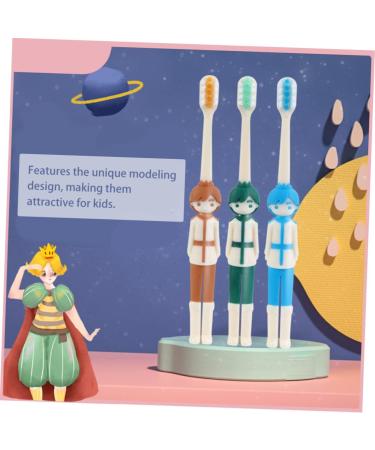 Housoutil 12 Pcs Children's Manual Toothbrush Set - Travel-Friendly Oral Care for Kids with Rubber Protection Accessories - Buy Online on GoSupps.com