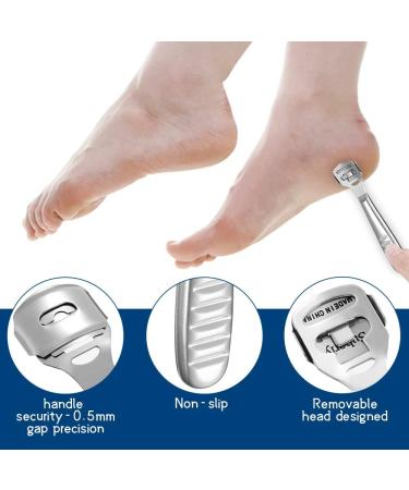Cornea Removal Pedicure Set | Stainless Steel Foot Corn Remover with 10 Replacement Blades for Smooth Feet - Buy Online on GoSupps.com