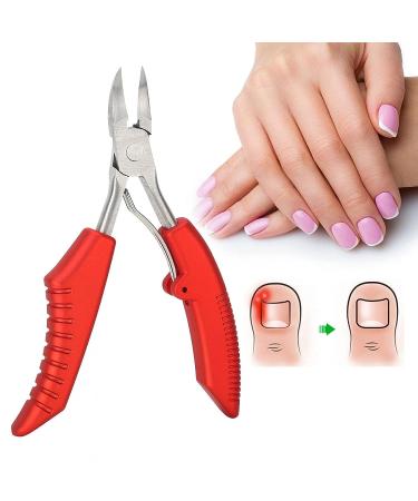 Men's Toenail Cuticle Scissors & File Set for Softening Skin - Red - Buy Online on GoSupps.com