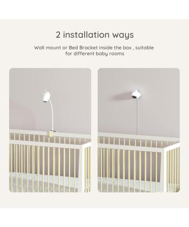 Simshine Baby Monitor with Night Vision Face Covered Alert, AI Cry Soothing Lullaby, Sleep Analysis, 2K UHD Video Camera - Green - Buy Online on GoSupps.com