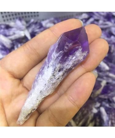 Specimen 2pcs Natural Amethyst Quartz Cluster Crystal Wand Point Specimen Urugua Amethyst Cluster Crystals