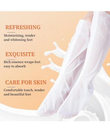 TBeautfave Foot Peel Mask 2 Pack Exfoliating Foot Mask Vitamin C Moisturizing Socks Feet Hard Skin Remover Feet Peeling Socks Whitening and Nourishing Foot Mask Foot Care Extra Long Foot Mask - Buy Online on GoSupps.com