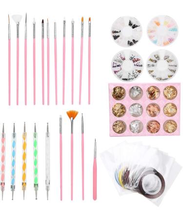 Nail Art Kit Nail Art Tools Kit DIY Nail Art Nail Art Polish Pen Tin Foil Paper - Buy Online on GoSupps.com