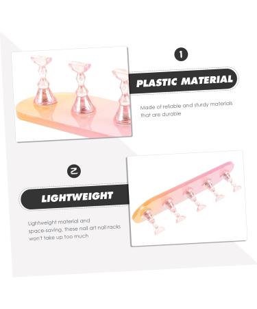 FRCOLOR 2 Sets Nail Practice Holder Convenient Nail Holders Decorative Nail Racks Training Convenient Nail Racks Nail Art Decoration Magnetic Fake Nail Holder Nail Polish Manicure Plastic - Buy Online on GoSupps.com
