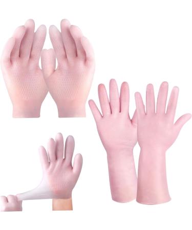 Lotion Gloves Moisturizing Gloves Overnight 2 Pairs Non-slip Palm Elastic Lotion Gloves Free Size Waterproof Gloves for Dry Hands Chapped Skin - Buy Online on GoSupps.com