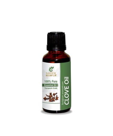 Clove Oil -(Syzygium Aromaticum)- Essential Oil 100% Pure Natural Undiluted Uncut Therapeutic Grade Oil 3.38 FL.OZ 3.38 Fl Oz (Pack of 1)