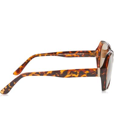 Sofia Vergara x Foster Grant Women's Alejandra Square Reading Glasses Crystal Tortoise 1.25x | 58mm Sunreaders - Buy Online on GoSupps.com