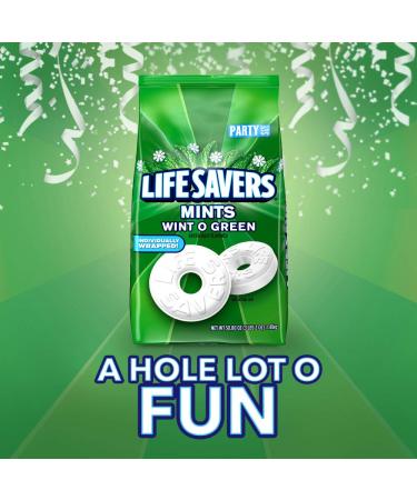 LIFE SAVERS Wint-O-Green Mints Hard Candy 50-Ounce Bag - 3.08lb Pack of 2 - Buy Online on GoSupps.com