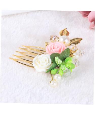 DOITOOL Wedding Hair Comb Women Hair Comb Hair Side Comb Flower Hair Comb Headgear Bride The Flowers - Buy Online on GoSupps.com