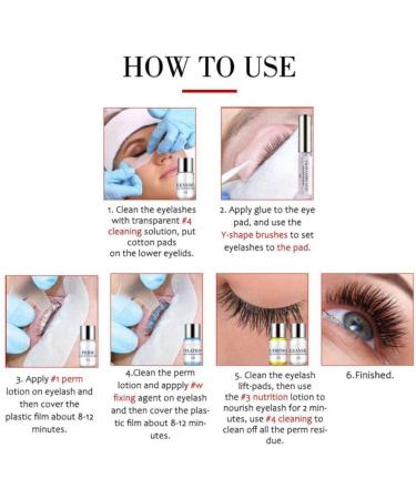 Kybbe Professional Eyelash Perm Kit Long Lasting Salon System Lift Curling and Lash Treatment White 22 Piece Set - Buy Online on GoSupps.com