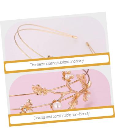 MAGICLULU Headband Headdress Party Hairband Pearl Hairhoop Girl Hairhoop Female Hairband Alloy Hairhoop for Women Lady Graceful Hairhoop Wedding Bride Hairband Pearl Design Hairhoop - Buy Online on GoSupps.com