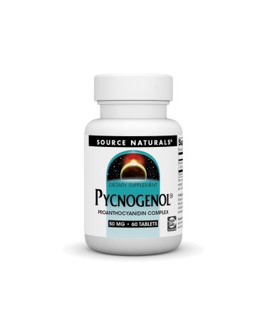Source Naturals Pycnogenol 50 mg Proanthocyanidin Complex - 60 Tablets 60 Count (Pack of 1)