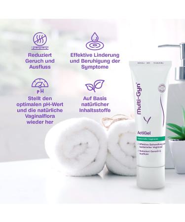 Multi-Gyn Actigel 50ml - Treatment & Prevention of Bacterial Vaginosis | 25 Applications for Genital & Vaginal Care - Buy Online on GoSupps.com