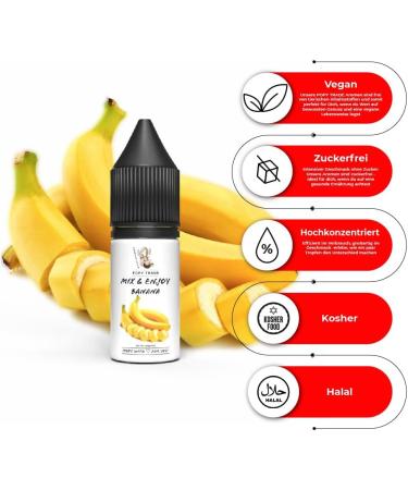 POPY Trade Mix & Enjoy Banana High Dosage Flavor 10ml Easy High Efficiency Mix for Nebulizer Fog Machines Diffuser Food Beverage DIY Projects etc. - Buy Online on GoSupps.com