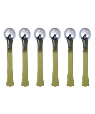 EXCEART 6pcs Metal Eye Cream Applicators | Face & Eye Roller Massage Wand Stick for Eye Care | Green - Buy Online on GoSupps.com