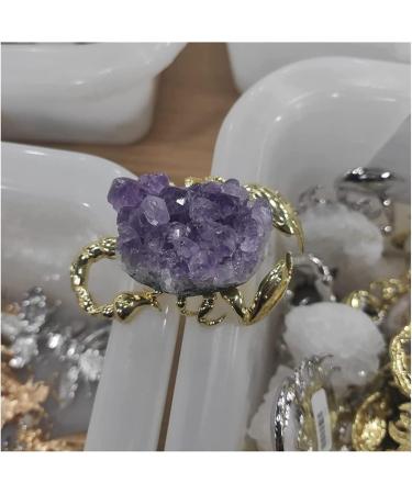 Amethyst Rough Stone 1pcs Natural Amethyst Crystal Cluster Quartz Crystal Health Reiki Stone Raw Point Specimen Home Decor Raw Crystals Chakra Reiki Balancing - Buy Online on GoSupps.com