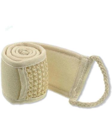 1Pc Natural Loofah Exfoliating Back Brush - Spa Quality Skin Cleaning & Massage for Bath & Shower - Ideal Bathroom Accessory - Buy Online on GoSupps.com