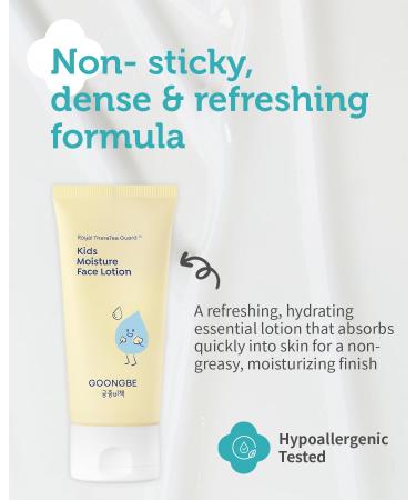 GOONGBE Kids Facial Bubble Wash and Lotion- Korean Low pH Face Cleanser & Moisturizer with Cica & Panthenol - Allergen-Free Formula 3.38 fl.oz. & 2.7 oz. - Buy Online on GoSupps.com