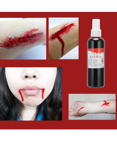 Buy Halloween Makeup Blood 200ml | Perfect for Haunted House Horror Scenes - International Shipping Available - Buy Online on GoSupps.com
