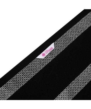 CASA COPENHAGEN Solitaire 600 GSM 6-Piece Towel Set - Super Soft Egyptian Cotton - White + Black - Buy Online on GoSupps.com