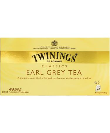  Twinings Twinings Earl Grey 50g 25 sacs 1-pack (1 x 50 g) - Buy Online on GoSupps.com