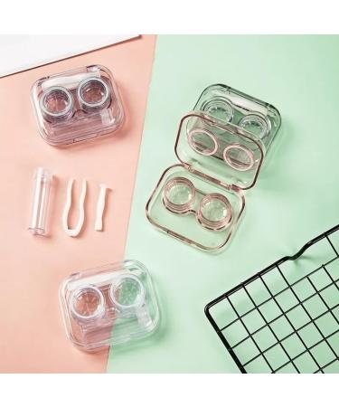 Clear Tweezer Suction Cup Container Set - Portable White Contact Lens Case for Travel - Buy Online on GoSupps.com
