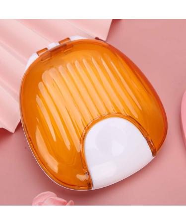 Portable Waterproof Orthodontic Retainer Case - Night Mouth Protection Box for All Ages (Orange on White) - Buy Online on GoSupps.com