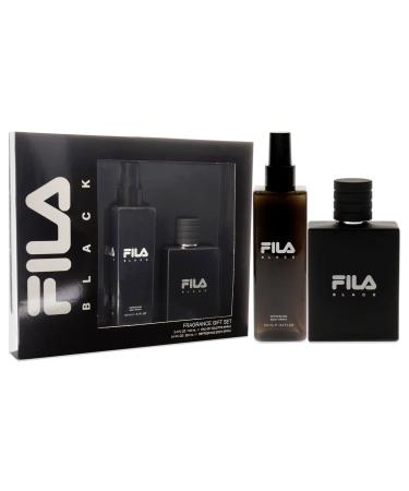 Fila Black - Invigorating and Spicy EDT Fragrance and Body Spray for Him - Extra Strength Long Lasting Scent Payoff - Trendy Rectangular Streamlined Portable Bottle Design - 2 pc Gift Set 2 Fl Oz (Pack of 2) - Buy Online on GoSupps.com