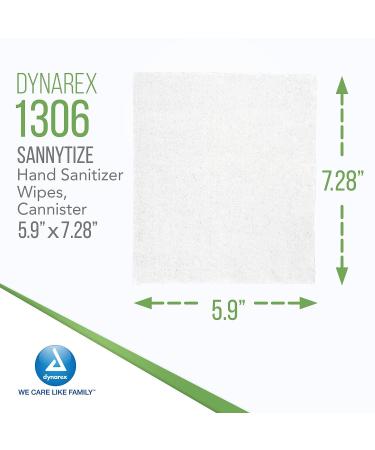 135 Count Dynarex SannyTize Hand Sanitizer Wipes with Aloe Vera - Kills 99% Germs - Moisturizing Hand Wipes in Convenient Canister - Buy Online on GoSupps.com