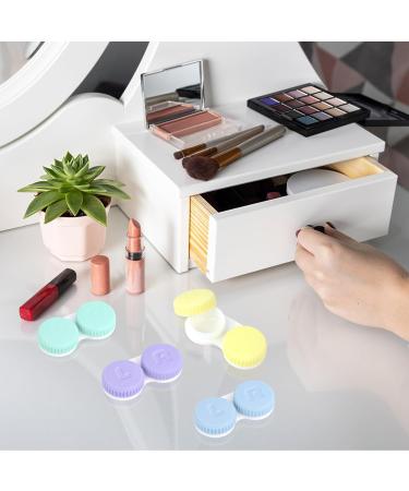 Risvowo Contact Lens Helpers - 8 Colorful Leak-Proof Containers with Screw Lid | Portable Lens Cases for Easy Storage - Buy Online on GoSupps.com