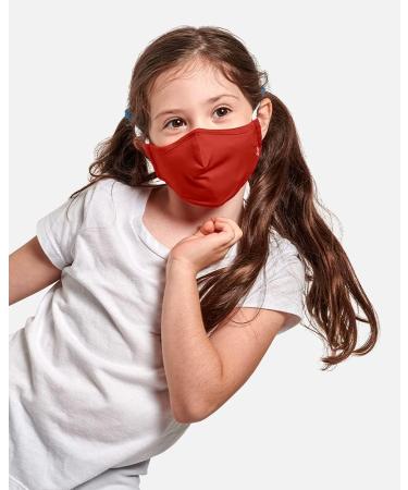 Tommie Copper Kids Face Masks - Double Lined Ear Straps & Nose Wire Pack of 2 (Cobalt Blue & Adrenaline Red) - International Shipping Available - Buy Online on GoSupps.com