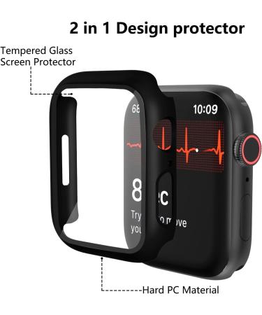 Haojavo 12 Pack Case for Apple Watch Series 8 & 7 45mm with Tempered Glass Screen Protector - Ultra-Thin Scratch Resistant Bumper Cover 12 Pack - Buy Online on GoSupps.com